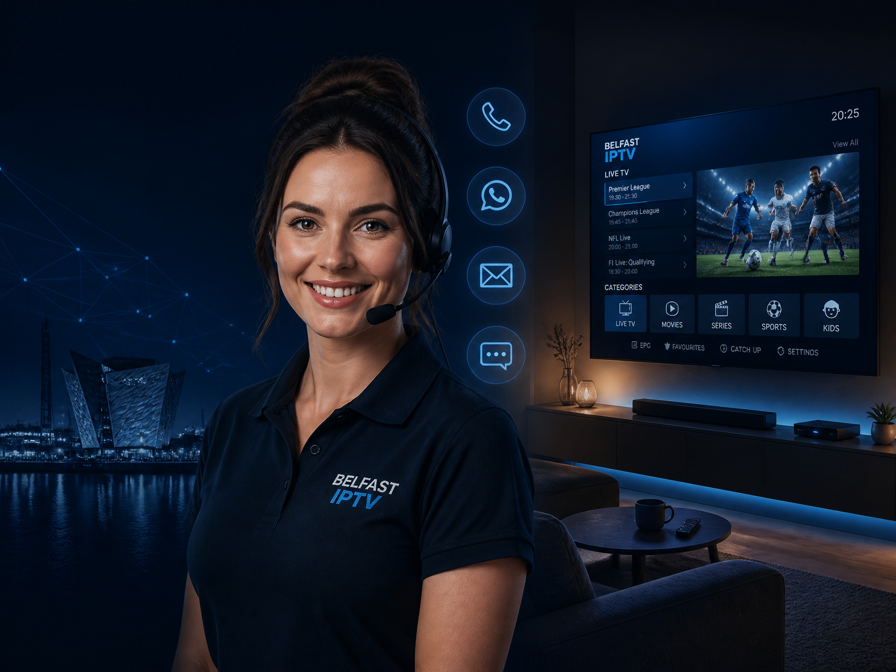 Belfast IPTV contact and support team